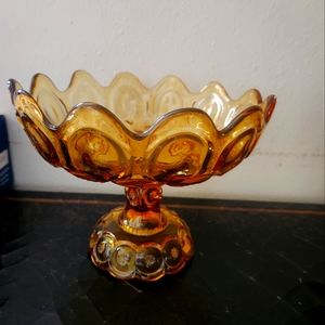 L.E Smith Amber Glass